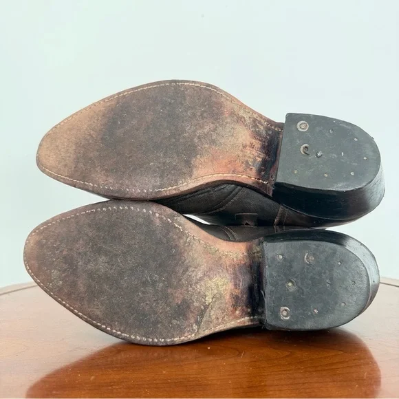 Boulet Mens Ranch Hand Tan Western Cowboy Boot | US 8.5 - Picture 7 of 8